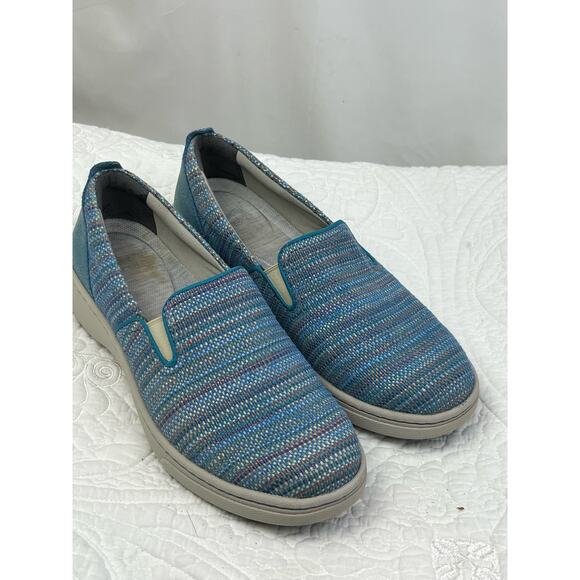 Dansko Shoes - Dansko Women's Size 40 (9.5) Blue Belle Knit Canvas Slip On Shoe Loafer
